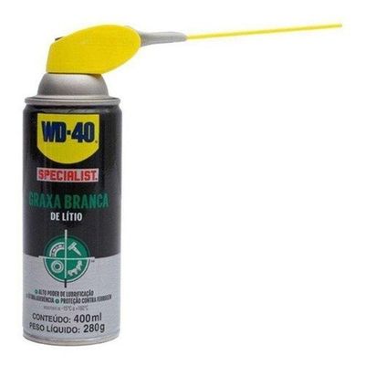 Graxa Branca De Lítio Aerosol Specialist Wd40 400ml