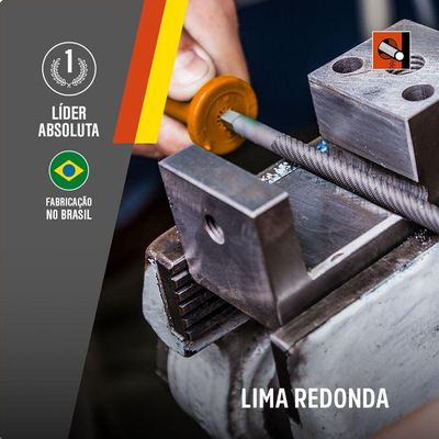 Lima Redonda Bastarda 8 Nicholson Com Cabo 11904bc