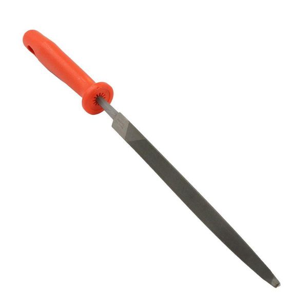 Lima Triângular Delgada 5 Slin Taper Para Serrote Com Cabo Nicholson 14162bc