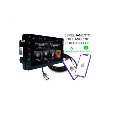 Central Multimidia Roadstar Rs708br Slim 7" Carplay Mp5