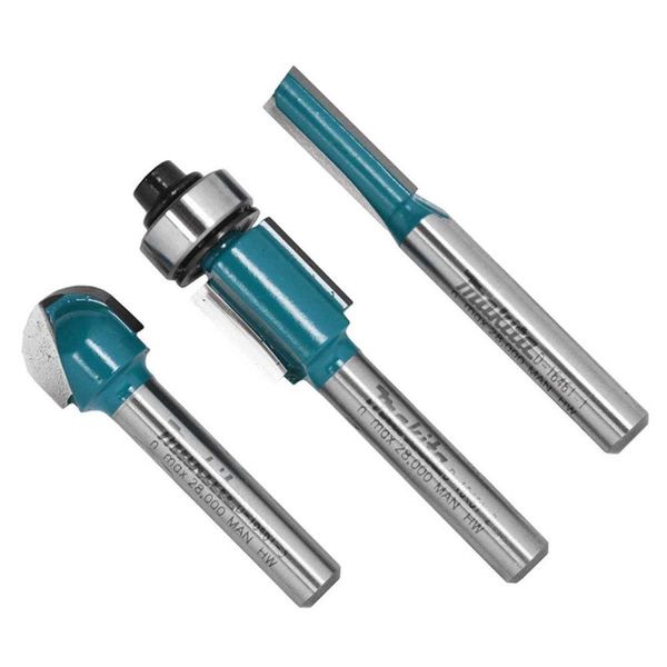 Jogo De Fresas Para Tupia 3 Peças D-16461 Makita
