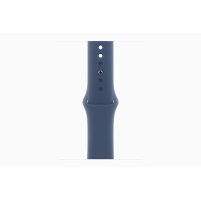 Apple Watch Series 10 (GPS 42 mm) Caixa Prateada em Alumínio com Pulseira Esportiva Azul (Denim)