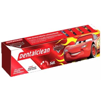 GEL DENTAL INFANTIL CARROS - MORANGO - 50G - DENTALCLEAN