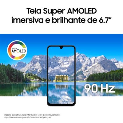 Celular Samsung Galaxy A17 4G Tela 6.7" 128GB Super AMOLED Câmera Tripla 50MP Preto