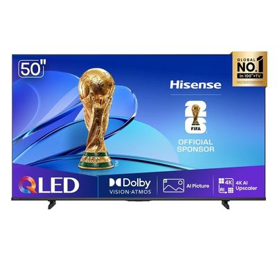 Smart TV 50 4K Hisense 50Q6QV QLED HDR10 Dolby Atmos Vidaa U9 Preto