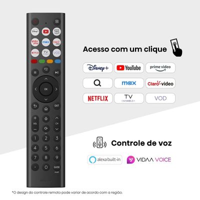 Smart TV 50 4K Hisense 50Q6QV QLED HDR10 Dolby Atmos Vidaa U9 Preto
