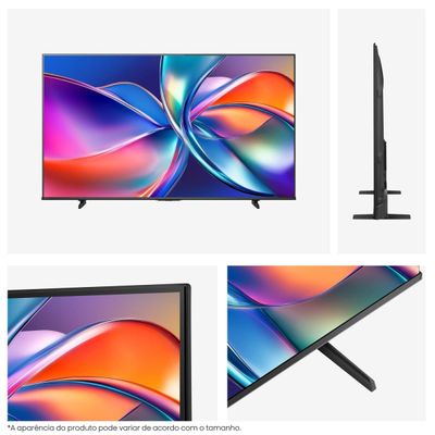 Smart TV 50 4K Hisense 50Q6QV QLED HDR10 Dolby Atmos Vidaa U9 Preto