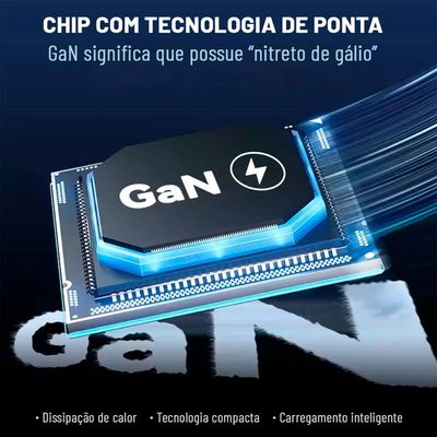 Carregador Ultra Turbo 100w Fast GaN Compativel: iPhone 15, Notebooks Baterias PPS, Drones