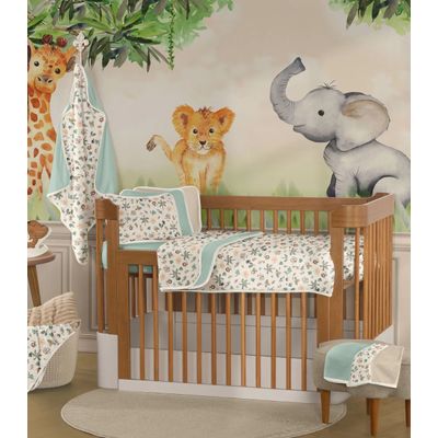 Jogo Cama Baby Estampado Vivaldi Verde UN / Verde