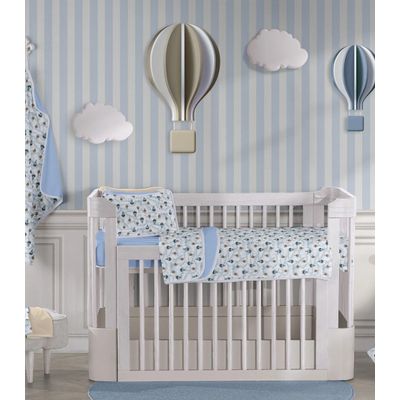 Jogo Cama Baby Estampado Vivaldi Azul UN / Azul