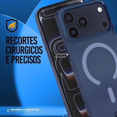 Capa para iPhone 17 Pro - Crystal Slim Magsafe - NÃO AMARELA - Azul - Gshield
