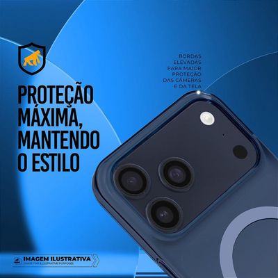Capa para iPhone 17 Pro Max - Crystal Slim Magsafe - NÃO AMARELA - Azul - Gshield