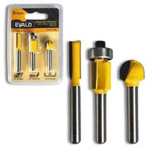 Tupia 6 Mm 650w Evtup110-220 Com Kit 3 Fresas 6 Mm Evjf-03 Evald 110V