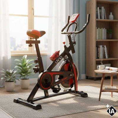 Bicicleta Ergométrica Spinning Até 120 Kg Com Inércia 13 Kg Lv-bem120 Livvo