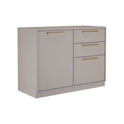 Cozinha Compacta Itatiaia Essence 120cm Em Madeira Fendi-gris