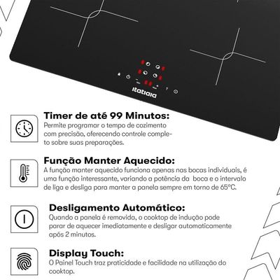 Cooktop De Indução Itatiaia Master 4Q 220V