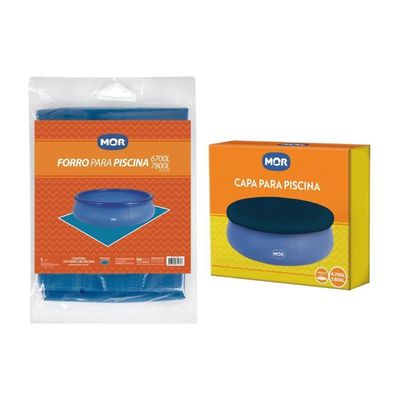 Capa E Forro Para Piscina 6700 E 7800 Litros Mor