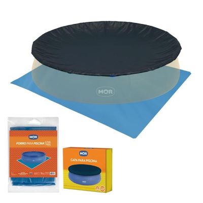 Capa E Forro Para Piscina 6700 E 7800 Litros Mor