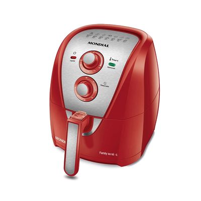 Fritadeira Elétrica Air Fryer Mondial AFN-40-RI 4L Inox/Vermelha - 127V UNICA