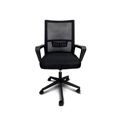 Cadeira de Escritório com Rodinhas HY-690 com Elevador á Gás GL Preto