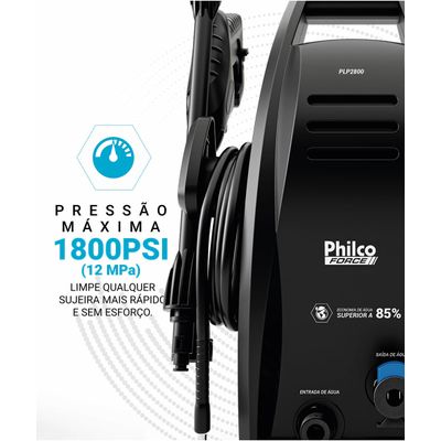 Lavadora de Alta Pressão 1800psi Philco Force 1600W PLP2800 127V
