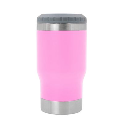 Copo Térmico Porta Lata Garrafa Long Neck Copo Abridor Cor:Rosa