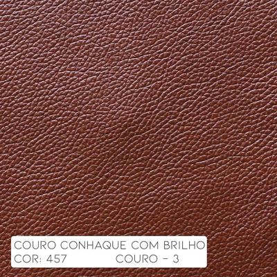 Poltrona do Papai Reclinável Elétrica Armênia Power Touch Couro Conhaque - Gran Belo