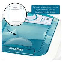 Lavadora De Roupas Tanquinho Latina 10kg Semiautomática LA551 - 110V - Verde