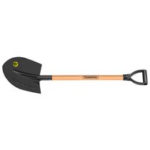 Pá Frankfurt Tramontina 454/00 em Aço com Cabo de Madeira 71 cm com Empunhadura Plástica Reta Ergonômica
