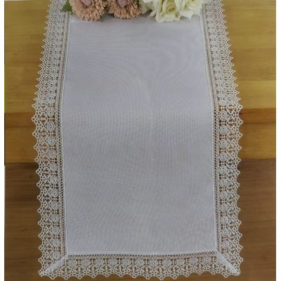 Caminho Mesa Rendarte 40x210cm Blanc Argivai