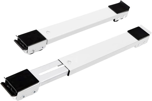Suporte Com Rodinhas Base Ajustável Máquina Lavar Fogão Geladeira Móveis Resistente
