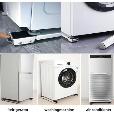 Suporte Com Rodinhas Base Ajustável Máquina Lavar Fogão Geladeira Móveis Resistente