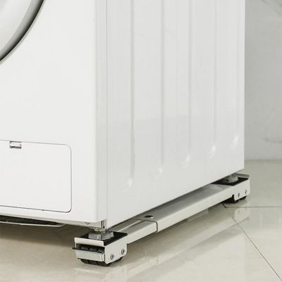 Suporte Com Rodinhas Base Ajustável Máquina Lavar Fogão Geladeira Móveis Resistente