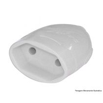 Plug Desmontavel Femea 2P Ate 20A/250V Br R1610 c/12pcs