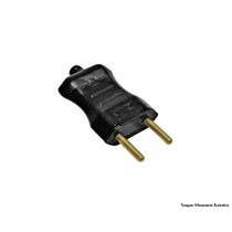 Plug Macho Pluzie 2 Pinos Pr 10A 9201 c/12pcs