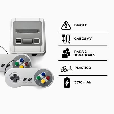 Console Super Mini Game Com 620 jogos clássicos