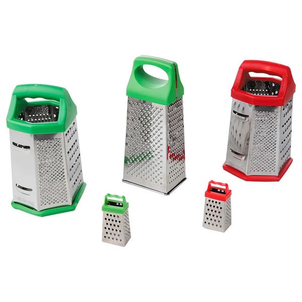 Ralador de Cozinha Manual Cazza em Inox com 6 Faces - Item Sortido UNICA