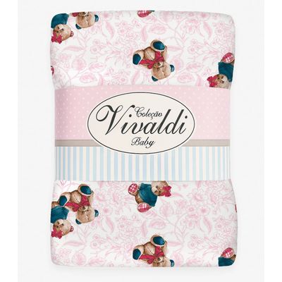 Manta Dupla Face Baby Vivaldi Rosa UN / Rosa