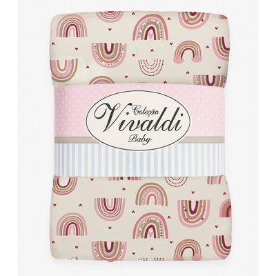 Manta Dupla Face Baby Vivaldi Rosa UN / Rosa