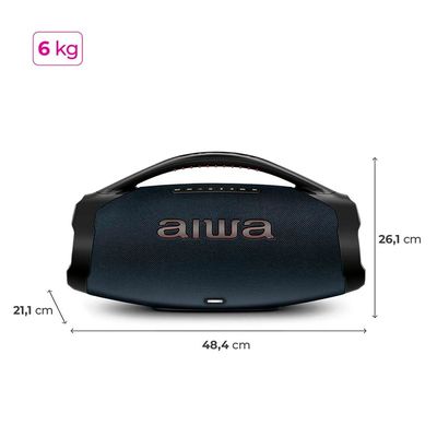 Caixa de Som 200 W RMS, IP66, Bluetooth, TWS AWS-BBS-01-LBL Aiwa Azul / Bivolt