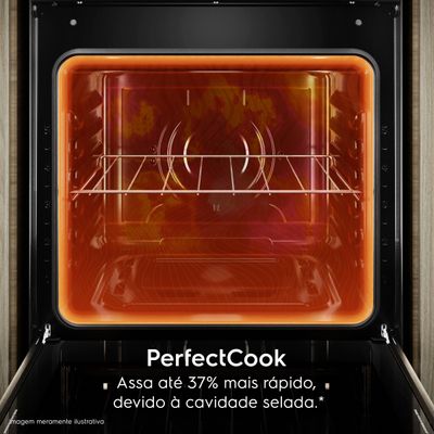 Fogão 5 bocas Electrolux Cinza Efficient Mesa Inox, PerfectCook e VaporBake® (FE5IG) Bivolt