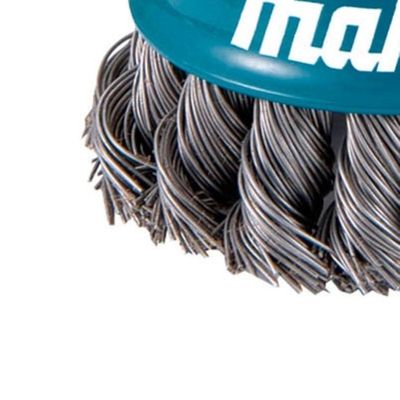 Escova Aço Copo 75 Mm M14 Fio Trançado Cx Pap Makita