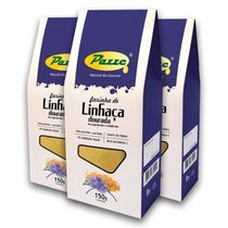 Kit 3 Farinha De Linhaça Dourada Pazze 150 Gramas