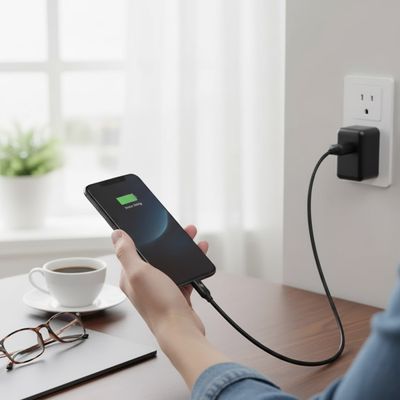 Cabo Carregador USB C Colorido Silicone Telefone Carregamento Cor:Preto