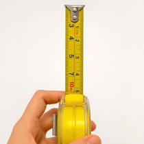 Trena Métrica Manual com Trava Acrílico Transparente 3m - Gancho Magnético e Alta Durabilidade