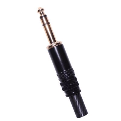 Plug Conector P10 Estéreo para montagem de cabo com rabicho