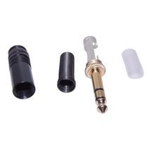 Plug Conector P10 Estéreo para montagem de cabo com rabicho