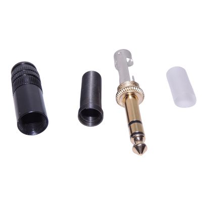 Plug Conector P10 Estéreo para montagem de cabo com rabicho