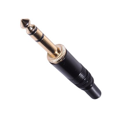 Plug Conector P10 Estéreo para montagem de cabo com rabicho
