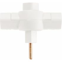 Plugue T 2P 10 A 250 V Tramontina Branco